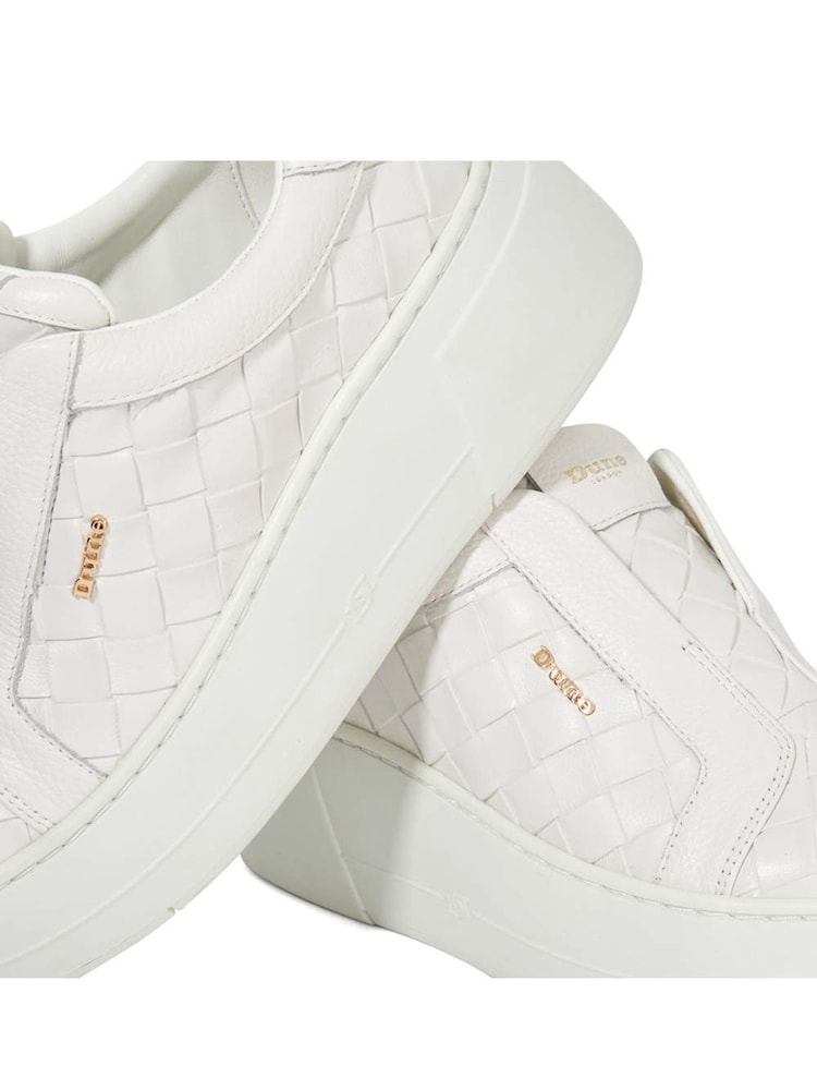 Dune London Pearl White Esthie Slip On Trainers - Image 6 of 6 Dune London Pearl White Esthie Slip On Trainers - Image 6 of 6