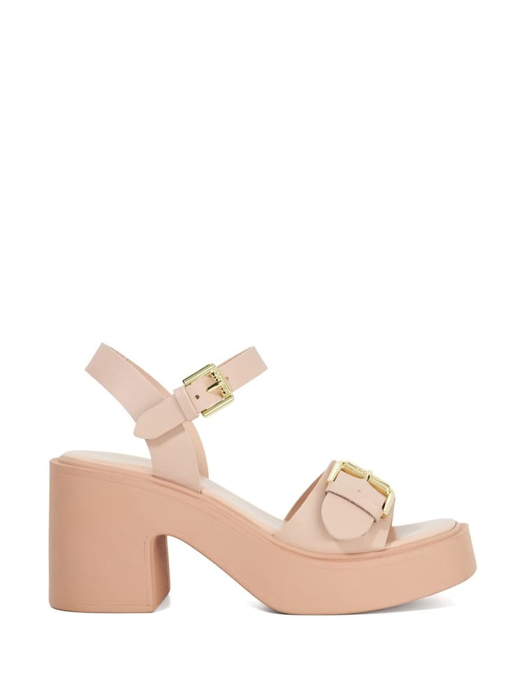 Pink - Dune London Jupiter Buckle Flatform Sandals - Bild 1 von 5 Pink - Dune London Jupiter Buckle Flatform Sandals - Bild 1 von 5