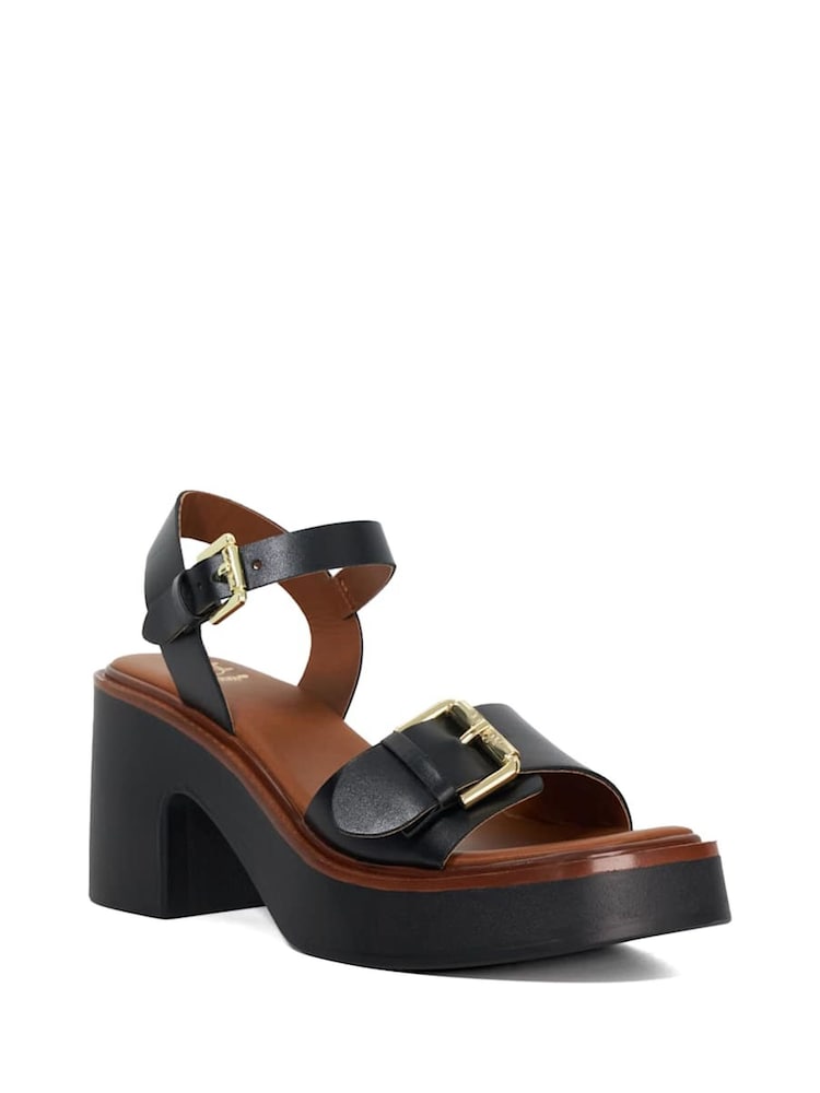 Schwarz/dunkel - Dune London Jupiter Buckle Flatform Sandals - Bild 2 von 5 Schwarz/dunkel - Dune London Jupiter Buckle Flatform Sandals - Bild 2 von 5
