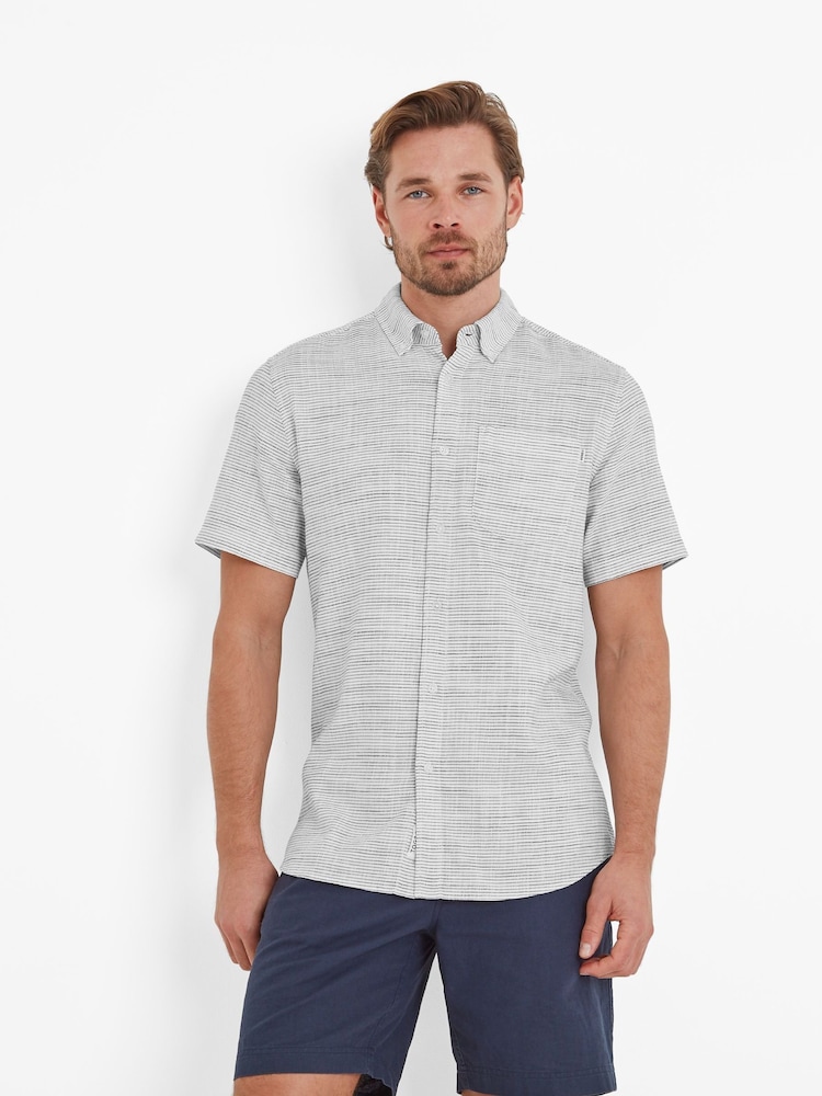 Tog 24 White Mens Greyson 100% Cotton Shirt - Image 2 of 6