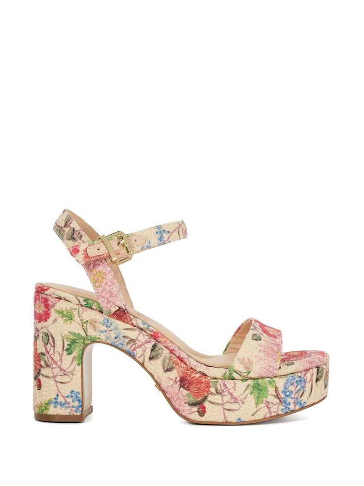 Бежевый свет - Dune London Monotone Platform Heel Sandals - Изображение 1 из 6