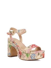 Бежевый свет - Dune London Monotone Platform Heel Sandals - Изображение 2 из 6