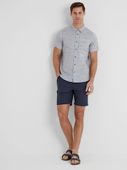 Tog 24 Blue Mens Christos 100% Cotton Shirt - Image 1 of 6