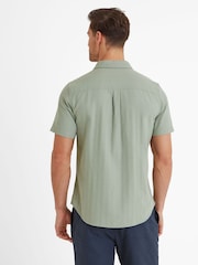 Tog 24 Green Mens Preston Pistachio 100% Cotton Shirt - Image 3 of 6