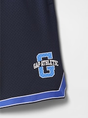 Donkerblauw - Gap mesh shorts met elastische taille (4-13jr) - Image 5 of 5