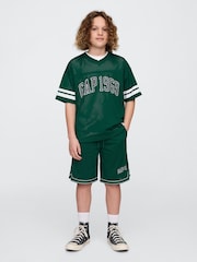 Gap Green Mesh Pull On Shorts (4-13yrs) - Image 1 of 5