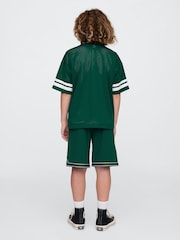 Gap Green Mesh Pull On Shorts (4-13yrs) - Image 2 of 5