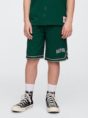 Gap Green Mesh Pull On Shorts (4-13yrs) - Image 3 of 5
