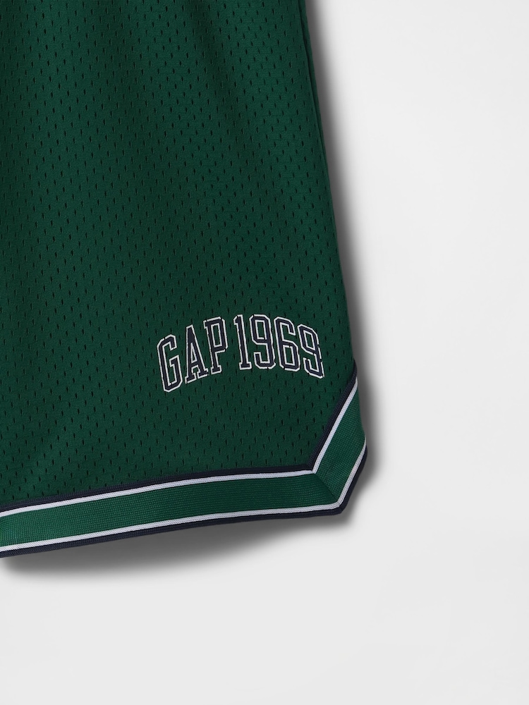 Gap Green Mesh Pull On Shorts (4-13yrs) - Image 5 of 5