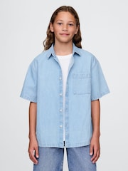 Gap Blue Denim Shirt (4-13yrs) - Image 1 of 5
