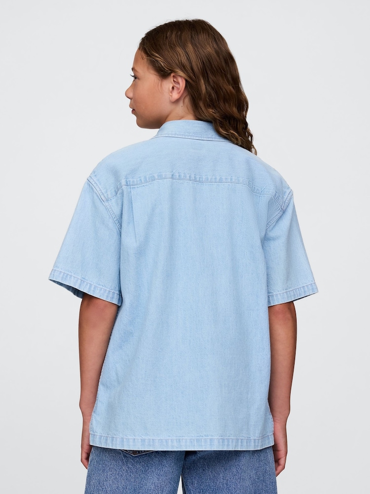 Gap Blue Denim Shirt (4-13yrs) - Image 2 of 5