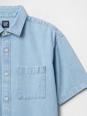 Gap Blue Denim Shirt (4-13yrs) - Image 5 of 5