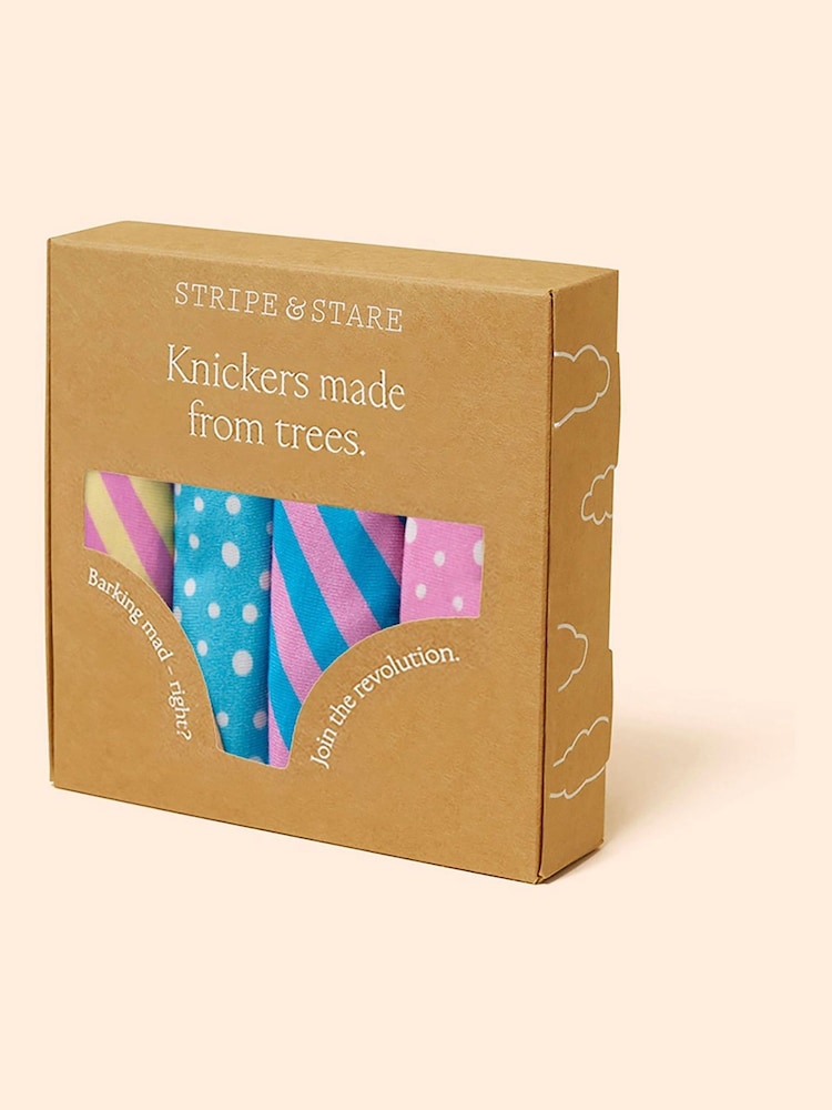Stripe & Stare Original Knickers 4 Pack - Image 2 of 8