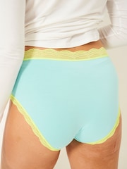 Stripe & Stare Multicolour High Rise Knickers 4 Pack - Image 5 of 10