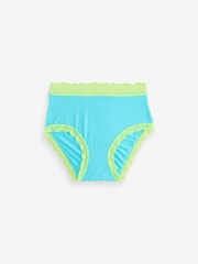 Stripe & Stare Multicolour High Rise Knickers 4 Pack - Image 9 of 10
