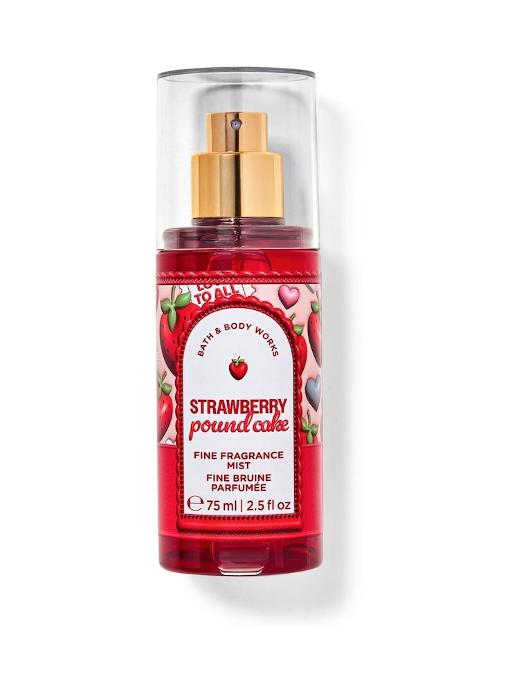 Bath & Body Works Strawberry Pound Cake Travel Fine Fragrance Mist 2.5 fl oz / 75 mL - Image 1 of 1