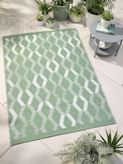 Fusion Green Rico Outdoor UV Resistant Outdoor Rug - Image 1 of 3