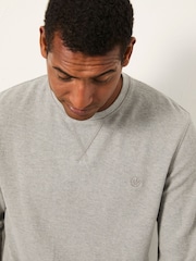 FatFace Grey Waffle Crew - Image 3 of 5