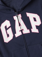 Темно-синий - худи на молнии с логотипом Gap (4-13лет) - Image 2 of 2