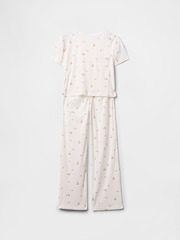 Gap White Cherry Pointelle Long Pyjamas (6-13yrs) - Image 2 of 3