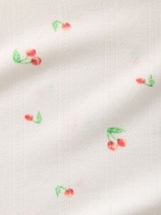 Gap White Cherry Pointelle Long Pyjamas (6-13yrs) - Image 3 of 3