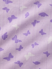 Paarse strik - Gap Pointelle Long Pyjamas (6-13yrs) - Image 3 of 3
