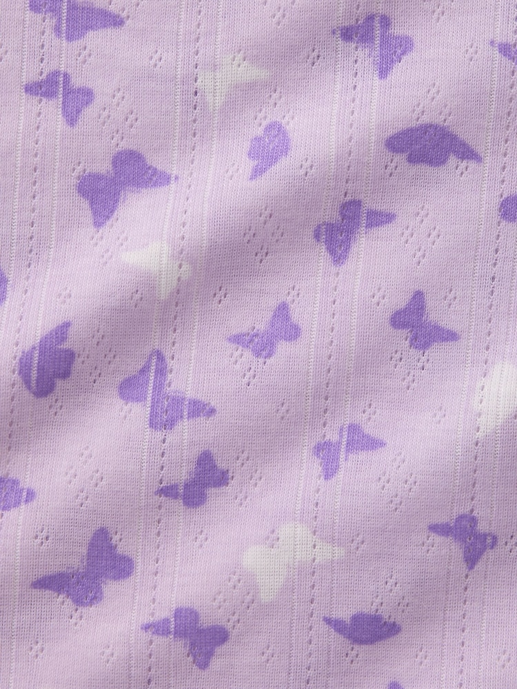 Paarse strik - Gap Pointelle Long Pyjamas (6-13yrs) - Image 3 of 3