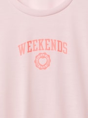 Roze met hartjesprint - Gap pointelle pyjama met korte broek (6-13jaar) - Image 3 of 3
