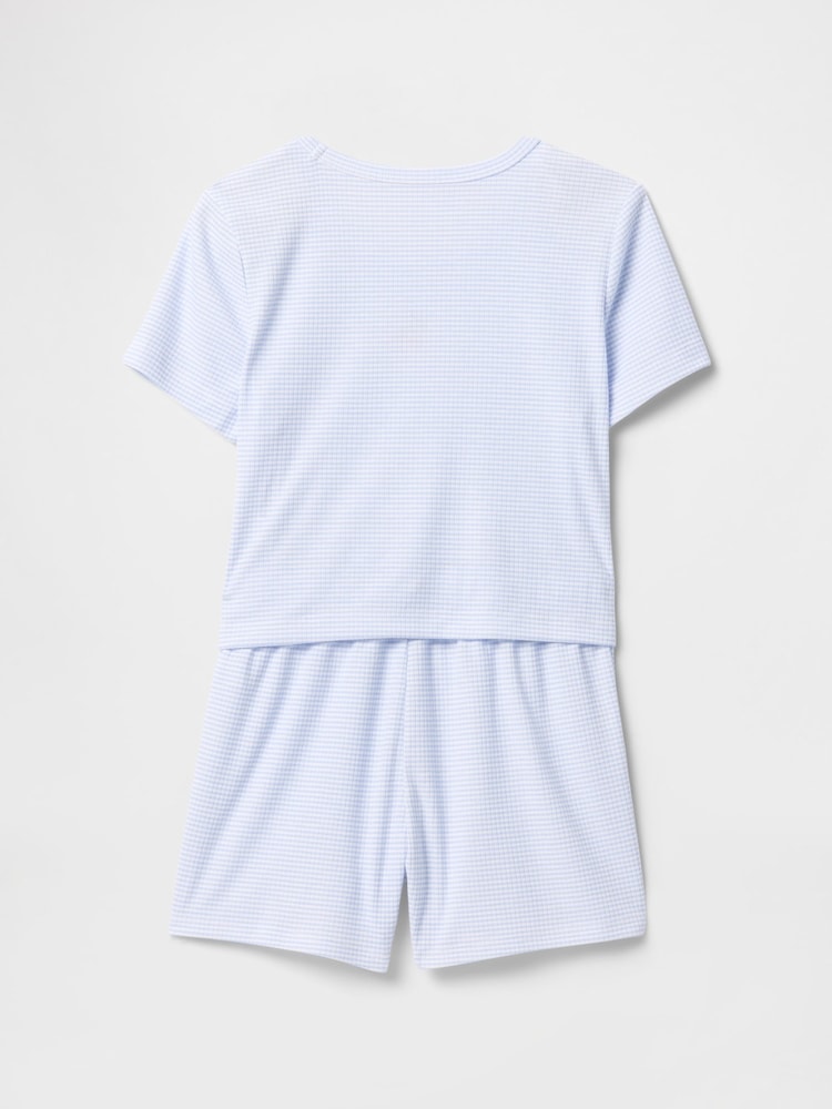 Gap Blue Cherry Pointelle Short Pyjamas (6-13yrs) - Image 2 of 3