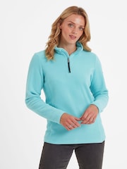 Tog 24 Blue Womens Revive Zip Neck Fleece - Image 2 of 6
