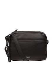 Cultured London 'Veda' Leather Cross-Body Black Bag - Image 1 of 7