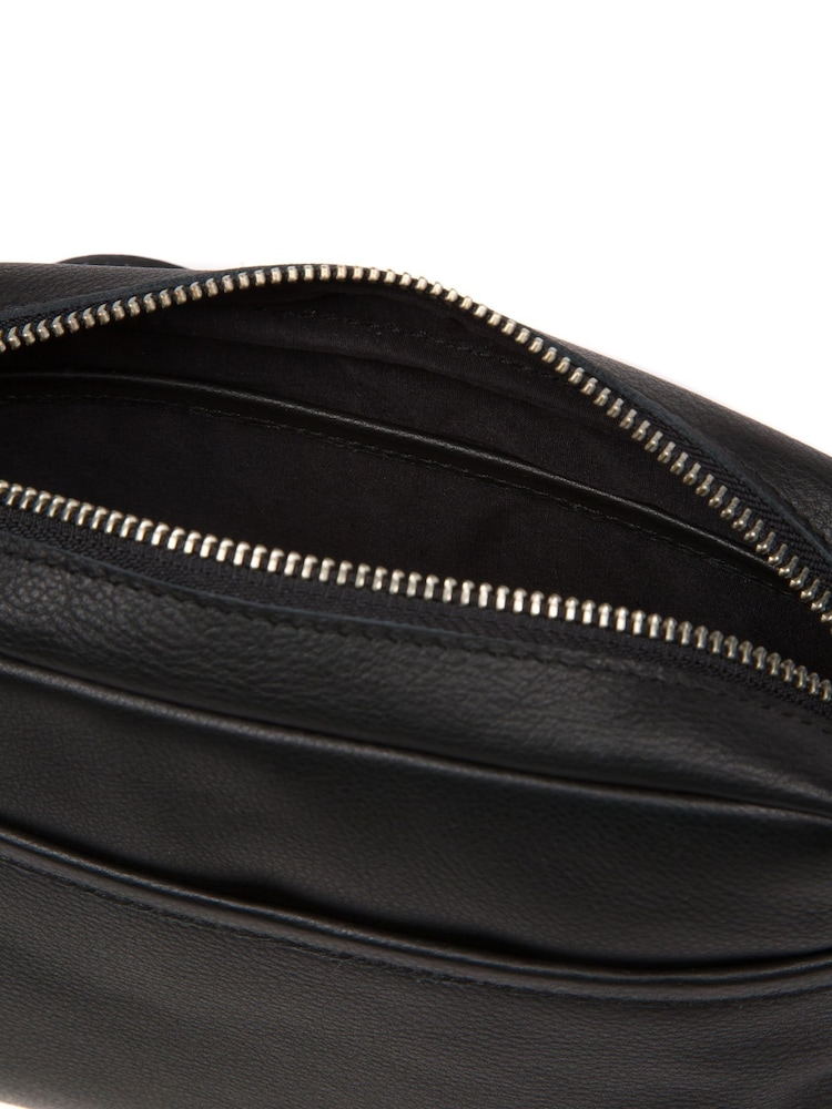 Cultured London 'Veda' Leather Cross-Body Black Bag - Image 8 of 8