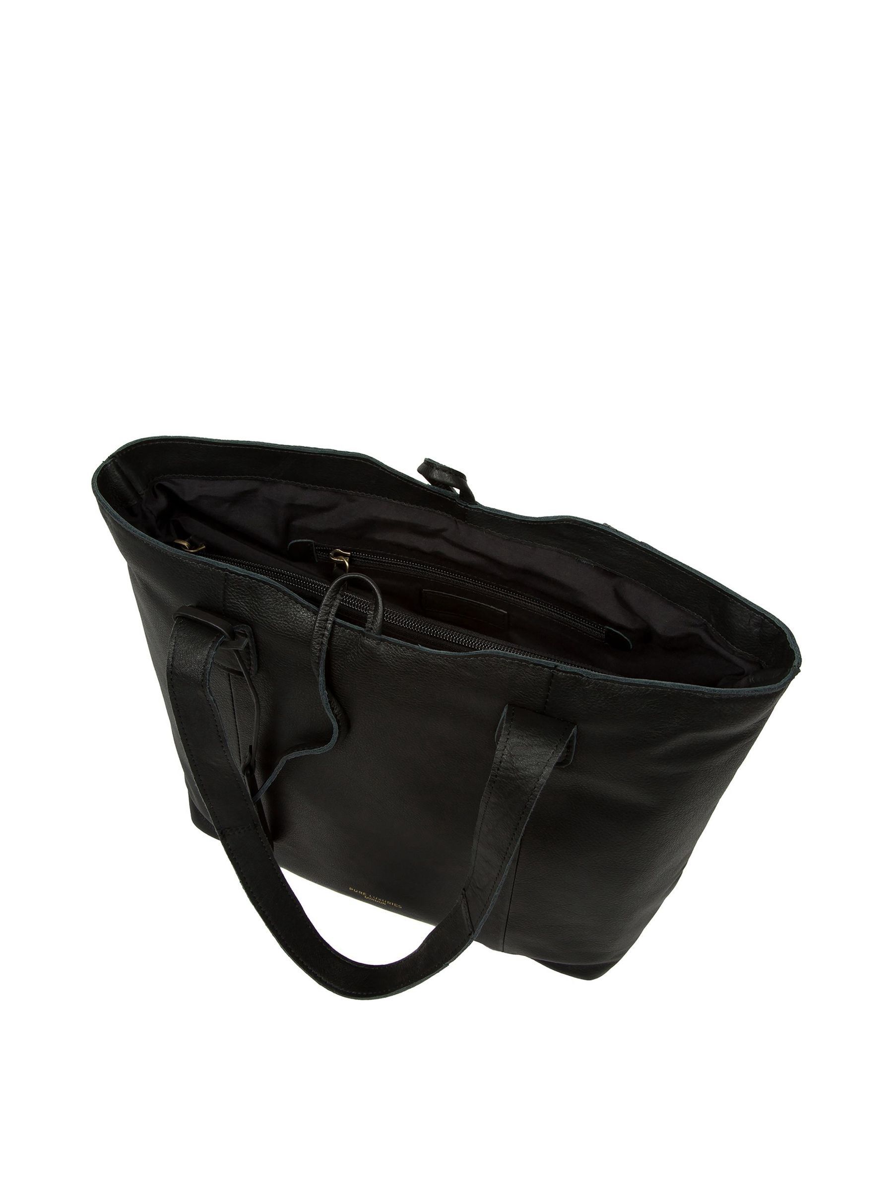 Buy Pure Luxuries London Black Windsor Leather Tote Bag from the Buy Pure Luxuries London Black Windsor Leather Tote Bag from the