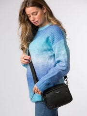 Pure Luxuries London 'Froome' Leather Cross-Body Black Bag - Image 7 of 7