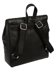 Cultured London 'Danica' Leather Black Backpack - Image 2 of 7