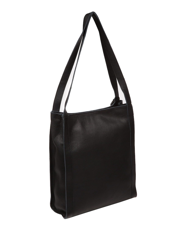 Pure Luxuries London 'Brighton' Leather Black Tote Bag - Image 2 of 7
