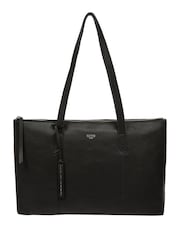 Cultured London 'Marlowe' Leather Black Tote Bag - Image 1 of 7