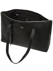 Cultured London 'Marlowe' Leather Black Tote Bag - Image 3 of 7