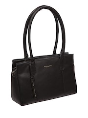 Pure Luxuries London 'Filton' Leather Black Handbag - Image 3 of 7