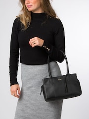 Pure Luxuries London 'Filton' Leather Black Handbag - Image 7 of 7