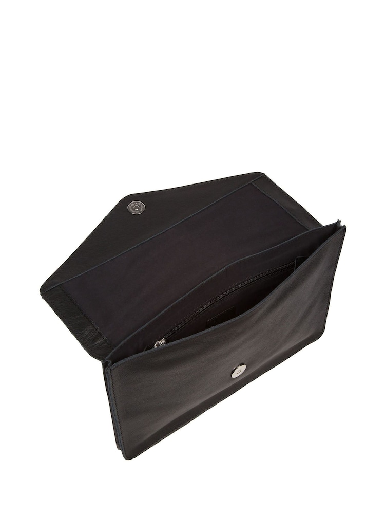 Cultured London Yara Leather Clutch Bag - Image 2 of 7 Cultured London Yara Leather Clutch Bag - Image 2 of 7