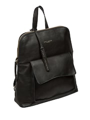 Pure Luxuries London 'Harrogate' Leather Black Backpack - Image 4 of 7