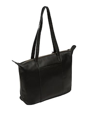 Pure Luxuries London 'Alcester' Leather Black Tote Bag - Image 2 of 7