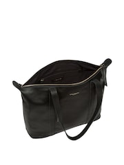 Pure Luxuries London 'Alcester' Leather Black Tote Bag - Image 3 of 7