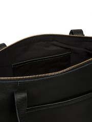 Pure Luxuries London 'Alcester' Leather Black Tote Bag - Image 5 of 7