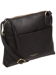 Pure Luxuries London 'Kirkham' Leather Cross-Body Black Bag - Image 4 of 7