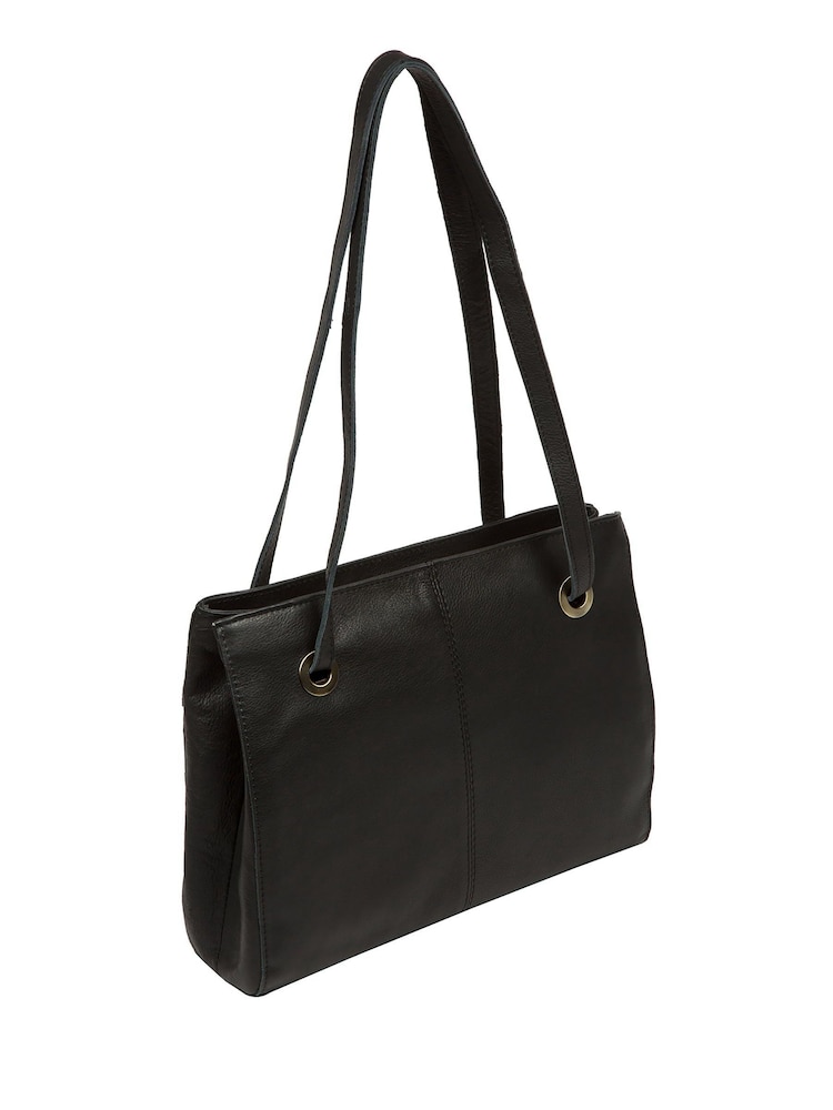 Pure Luxuries London 'Stratford' Leather Black Handbag - Image 2 of 7