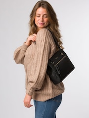 Pure Luxuries London 'Stratford' Leather Black Handbag - Image 6 of 7