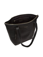 Pure Luxuries London 'Banbury' Leather Black Tote Bag - Image 5 of 6