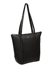 Pure Luxuries London 'Banbury' Leather Black Tote Bag - Image 6 of 6
